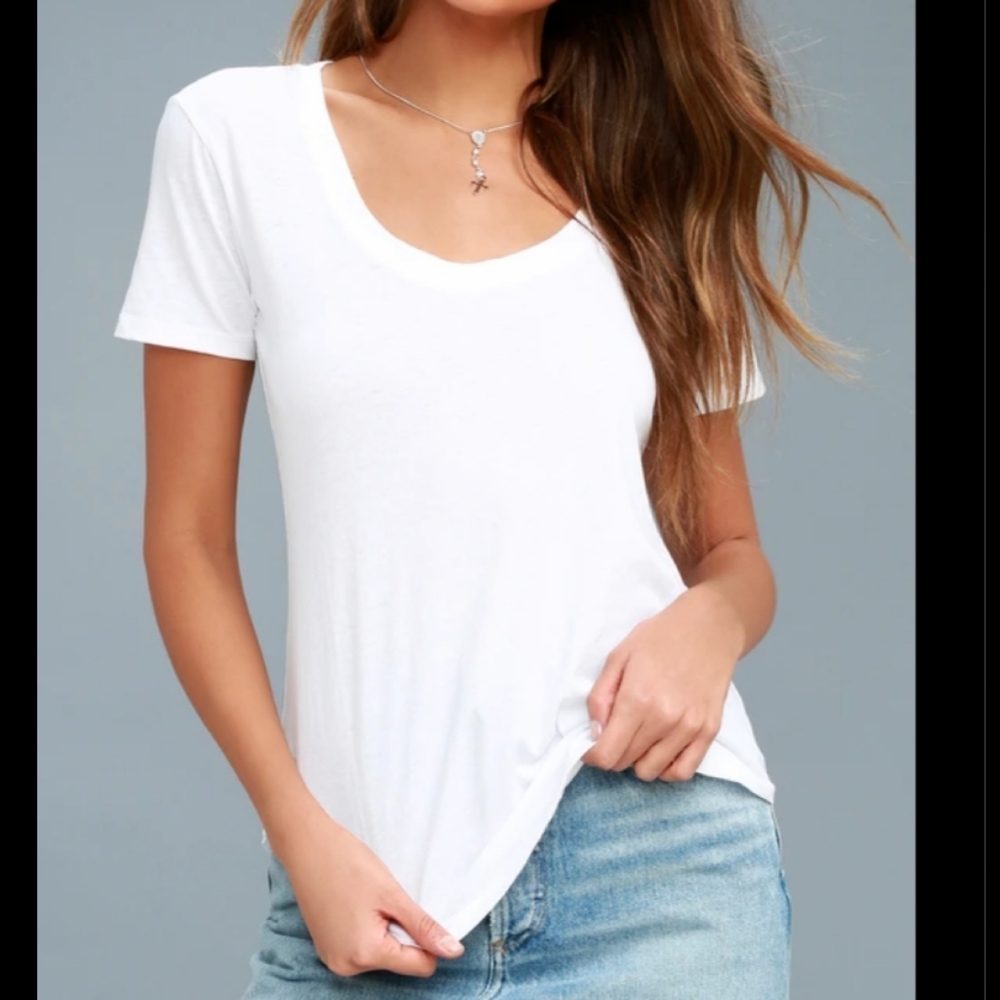 Oak & Fort - Basic Oversized/Long White T-Shirt